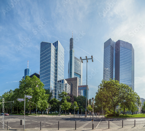 Business centers in Frankfurt am Main. Skyscrapers in Gallusanlage - 26 MAY 2018. Editorial. © ALEKSTOCK.COM