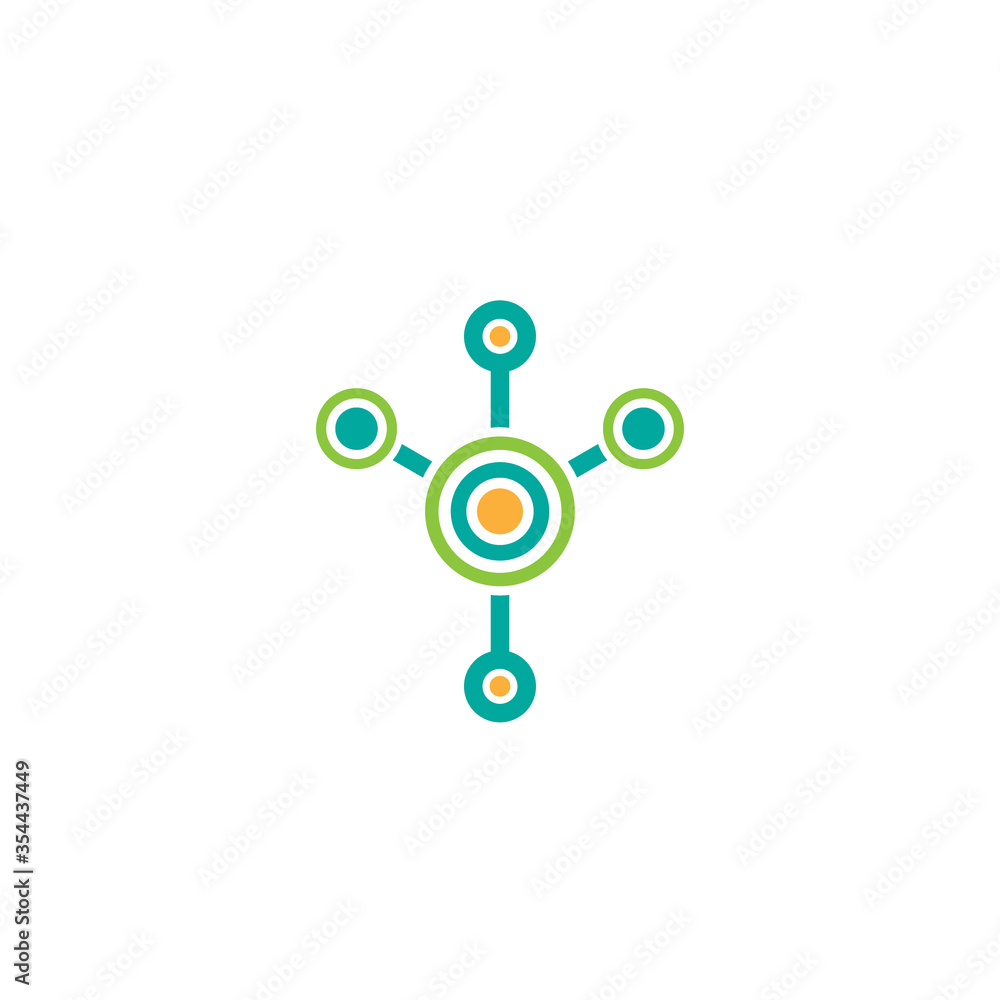 Hub network connection line icon isolated on white. Tech or technology logo. Server or central database button. Hub network connection line icon isolated on white. Tech or technology logo. Server or central database button.