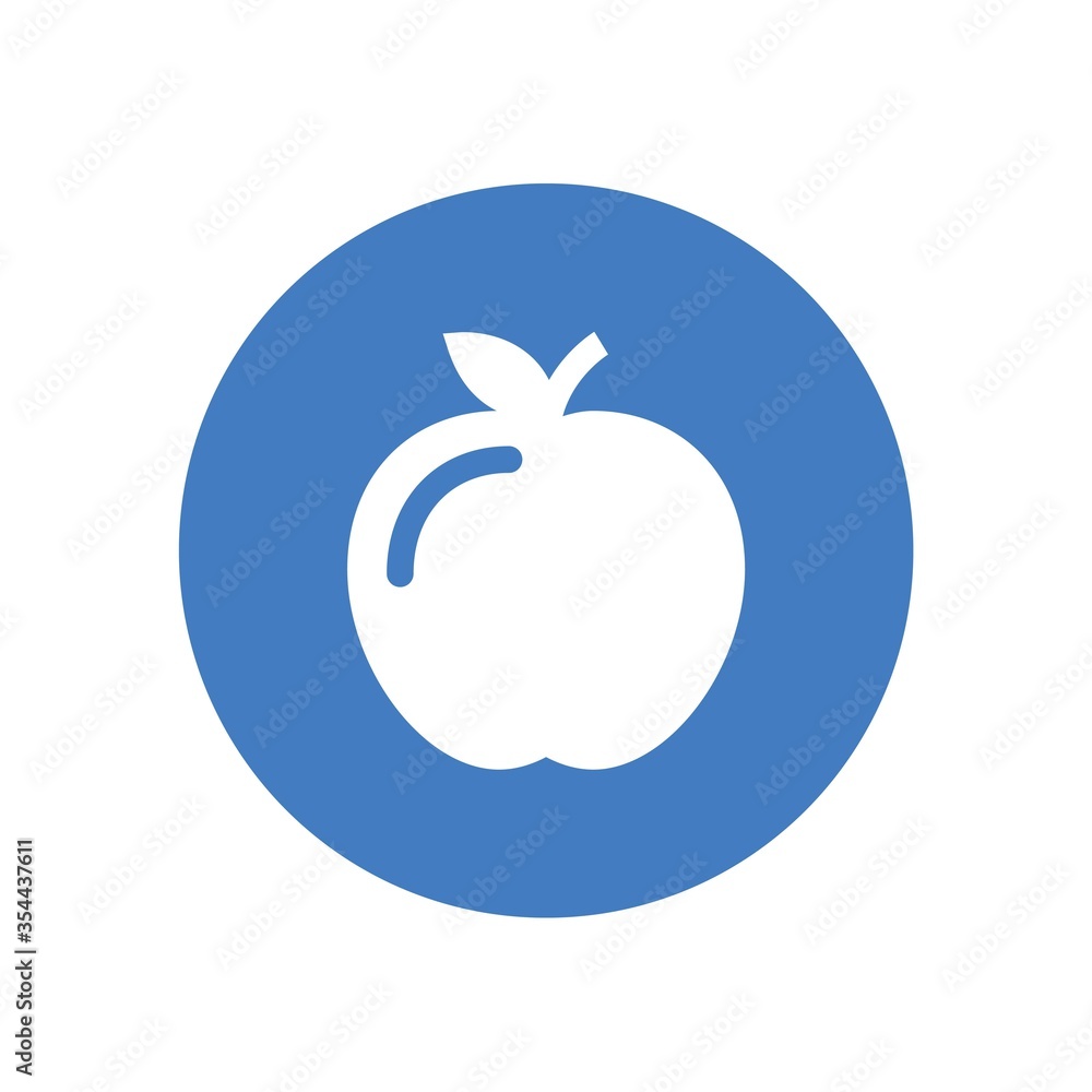 apple fruit vector icon fresh food apple fruit vector icon fresh food