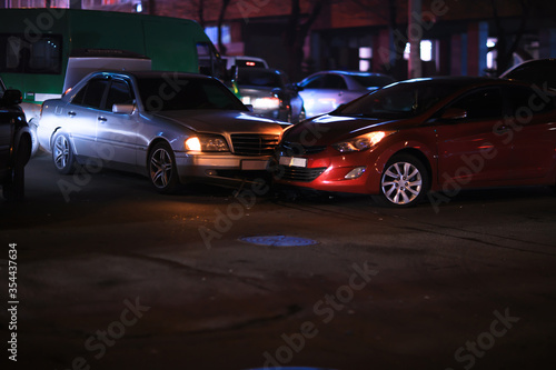 crashed cars in street © Daniel