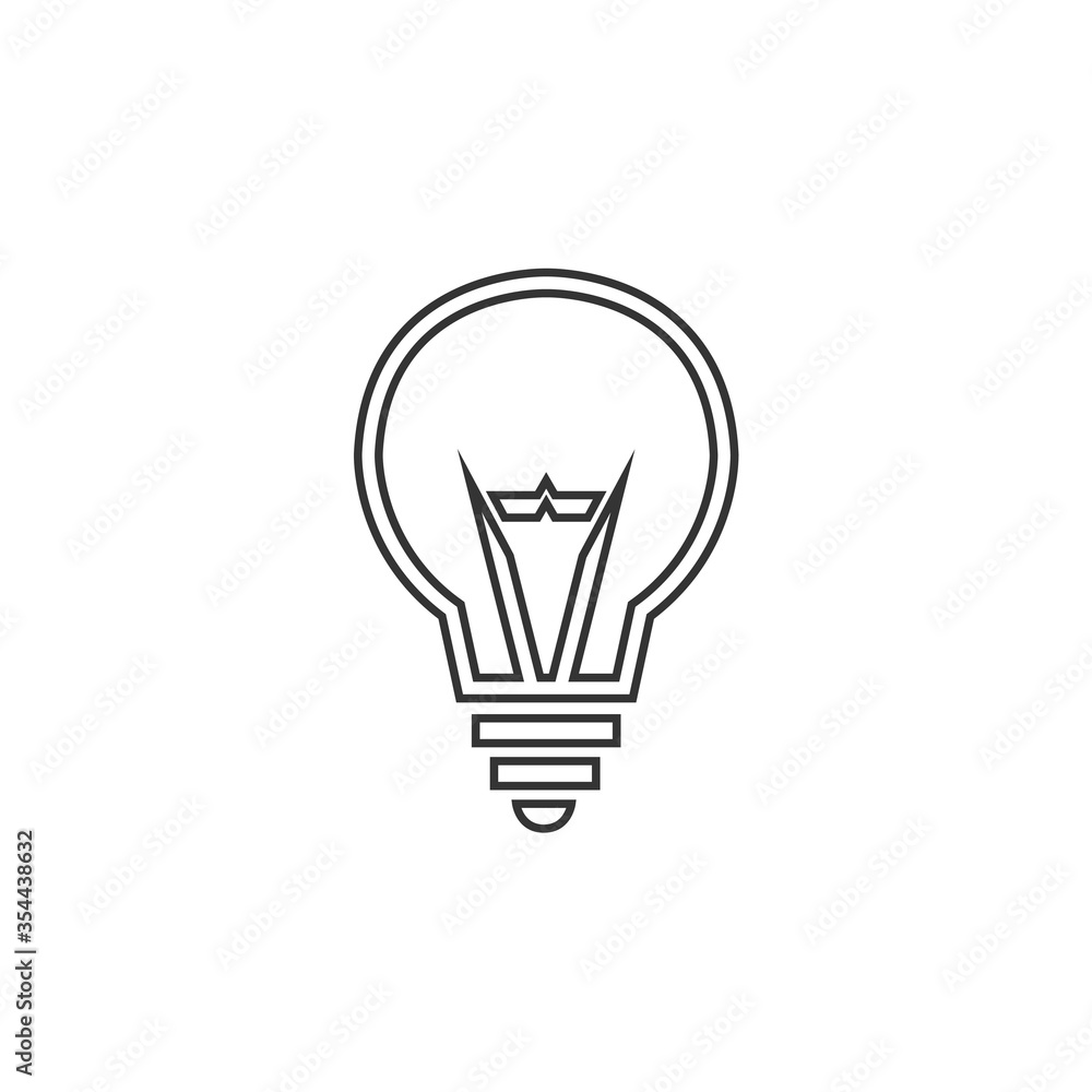 bulb light vector icon electricity idea icon bulb light vector icon electricity idea icon