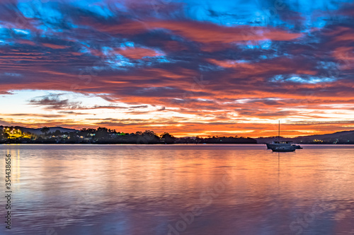 Sunrise and High Cloud over the Bay