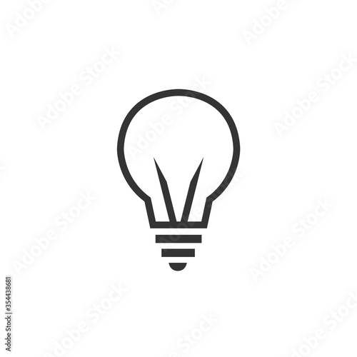 bulb light vector icon electricity idea icon
