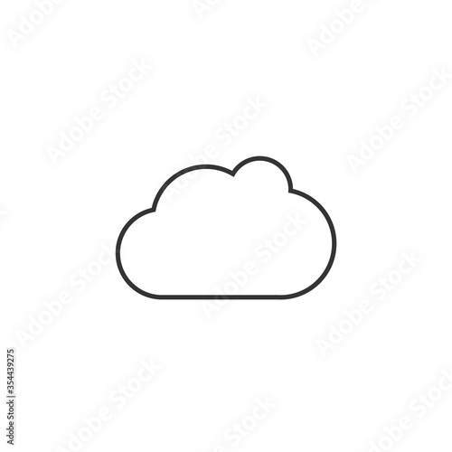 cloud vector icon for technology storage and weather