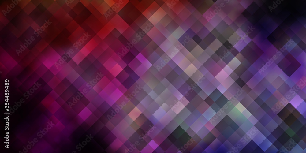 Dark Pink, Yellow vector backdrop with rectangles.