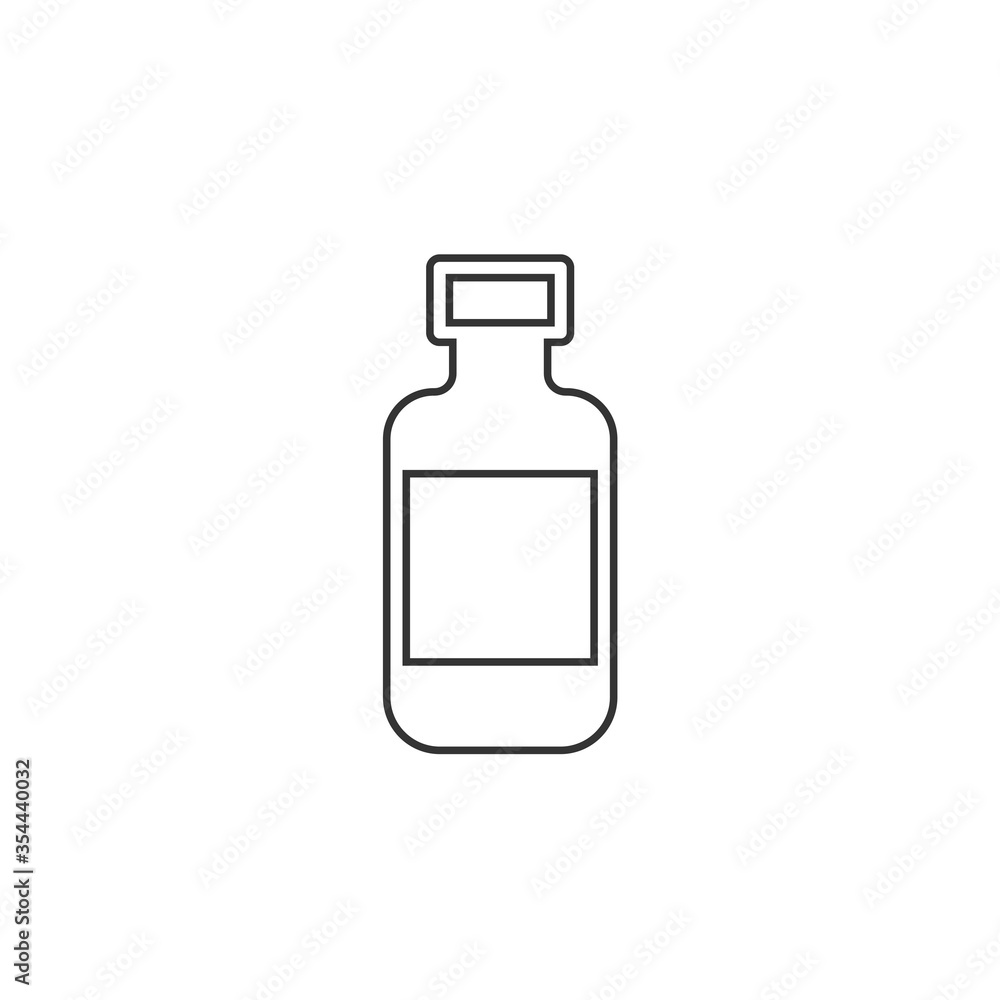medicine bottle container vector icon medicine bottle container vector icon
