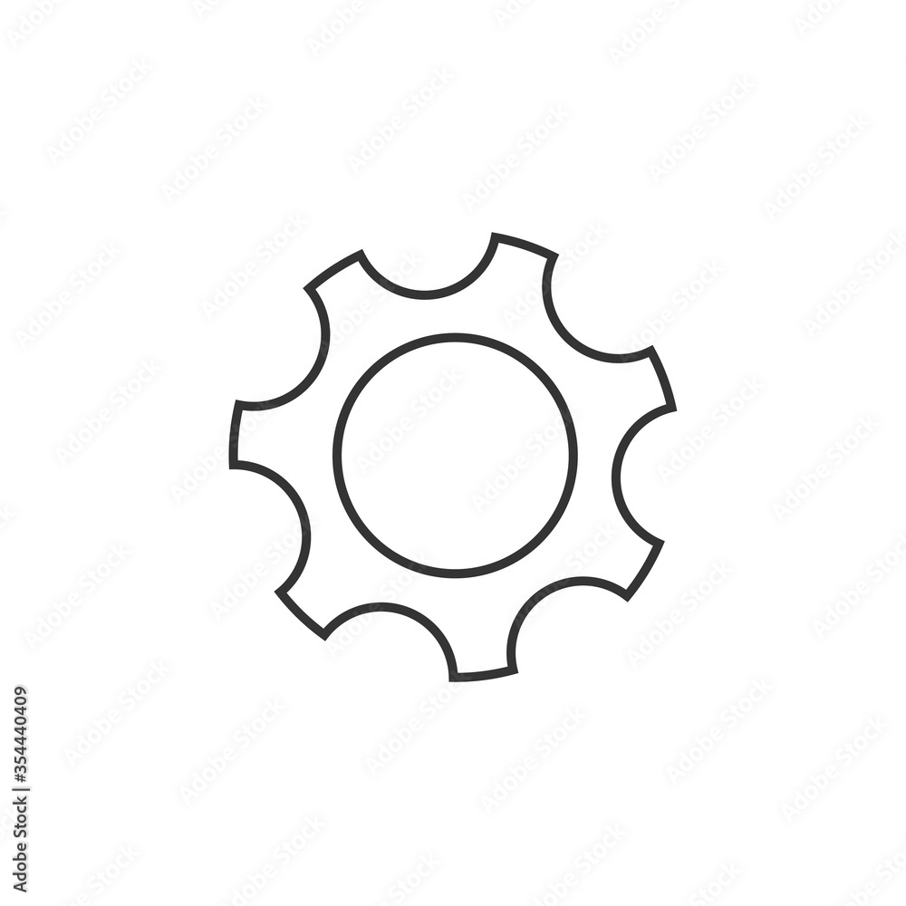 settings gear cogwheel vector icon