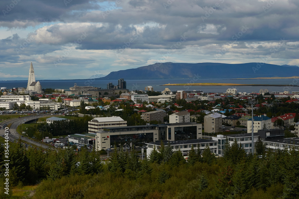 View of the city of Reykjavik