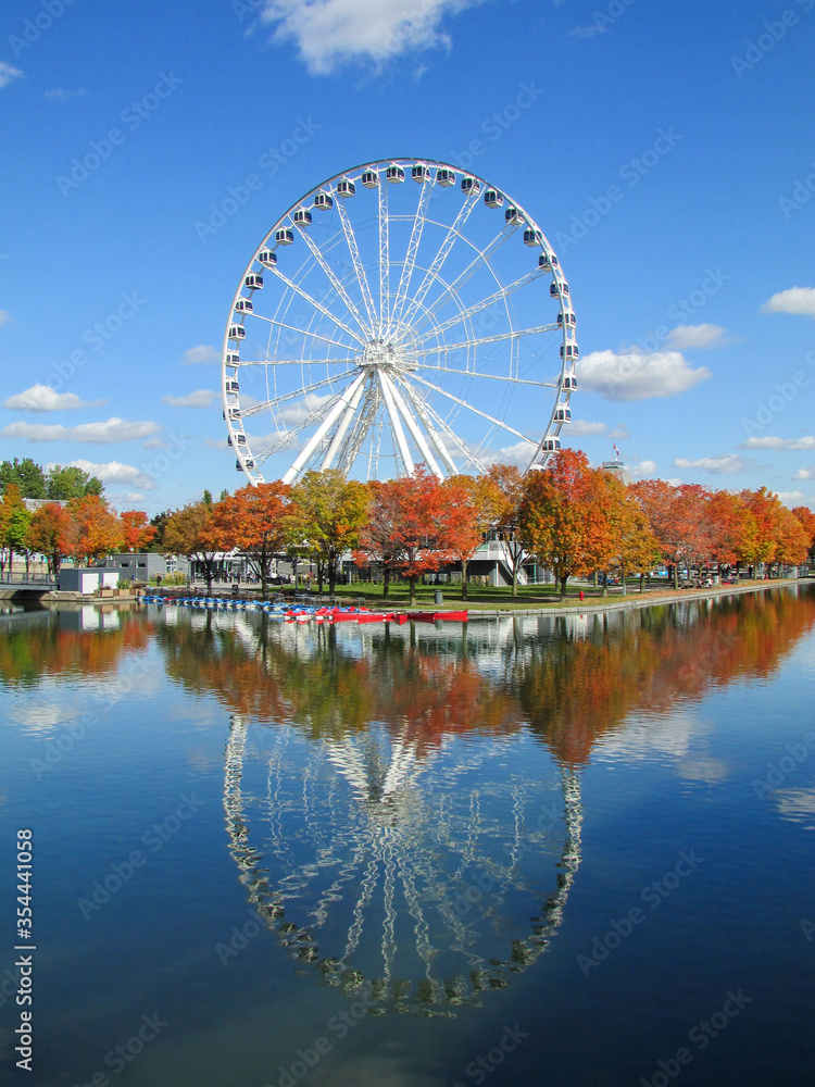 ferris wheel on a sunny day ferris wheel on a sunny day
