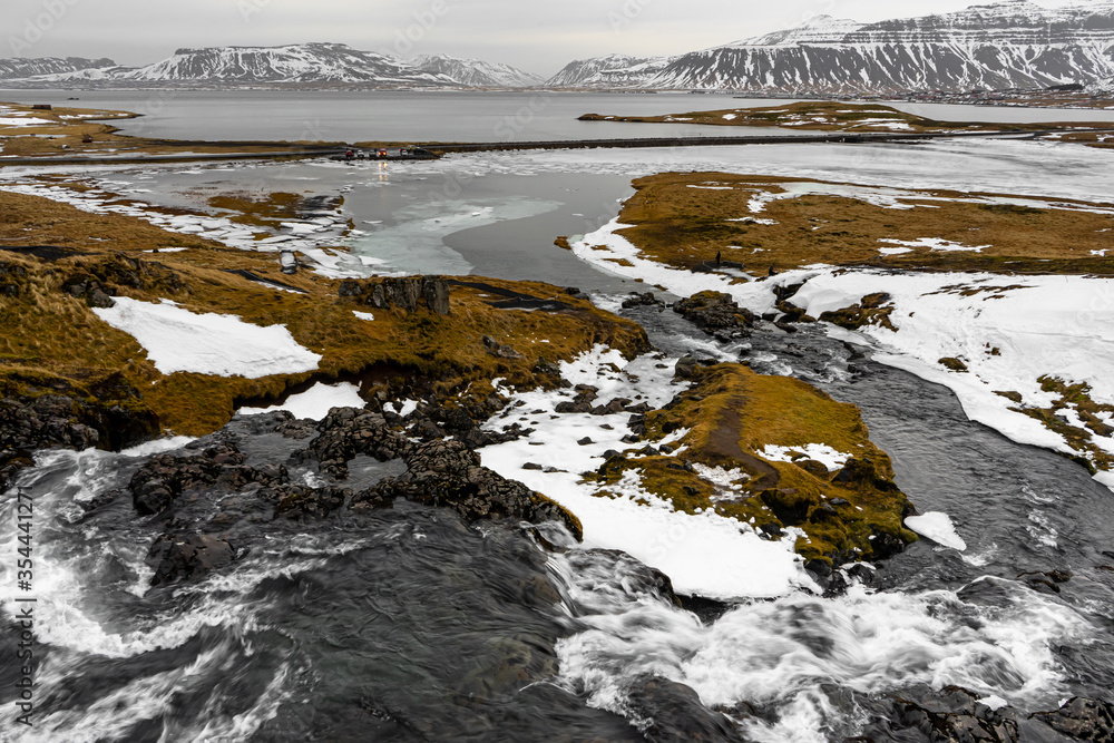 Fototapeta premium View down the waterfalls