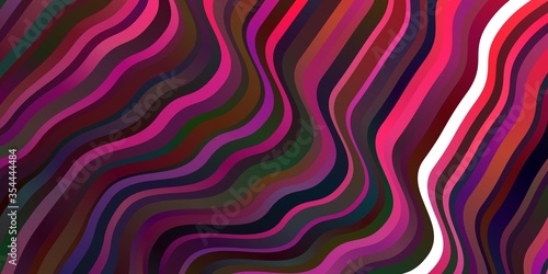 Dark Purple, Pink vector layout with curves.
