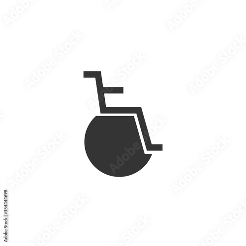 wheelchair disabled vector icon illustration handicap