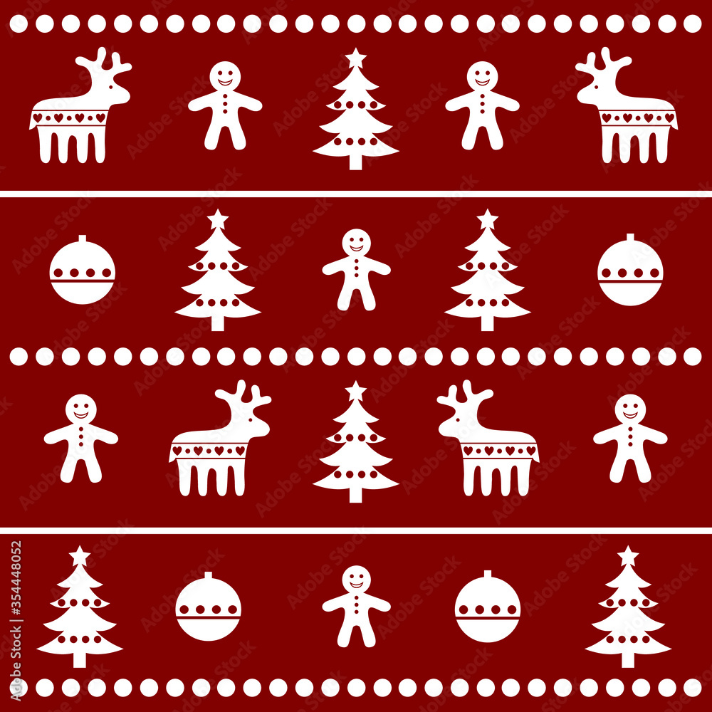 christmas icons pattern christmas icons pattern
