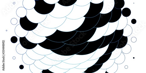 Light BLUE vector pattern with spheres. Colorful illustration with gradient dots in nature style. Design for your commercials.