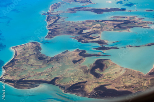 Islands from an airplane