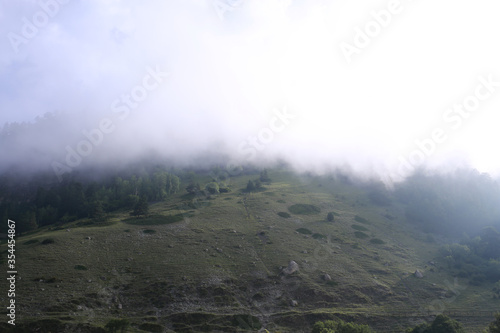 Mountains in the morning fog, Teberda, July 2019 © Яна Айбазова