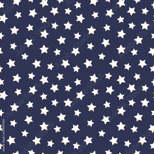 Vector seamless pattern of stars. © MinimoleStudio