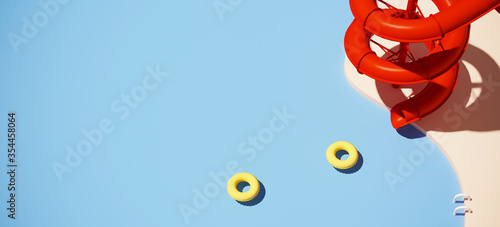 Foto Minimal composition for vacation holiday and summer concept