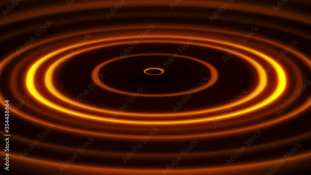 Orange Ring/Circle Waves Loop Motion Background Orange Ring/Circle Waves Loop Motion Background