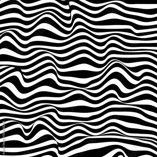 Black and white striped abstract background