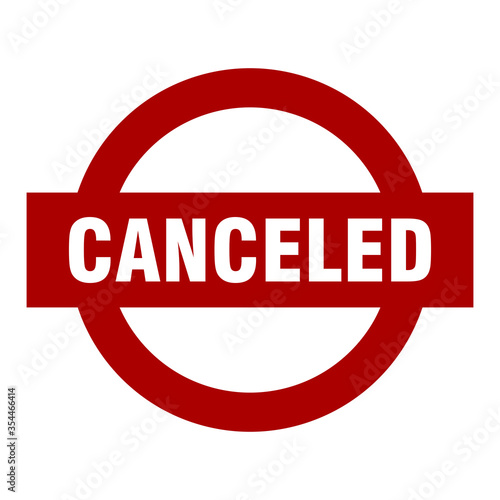 Canceled Stamp Icon. Vector Image.