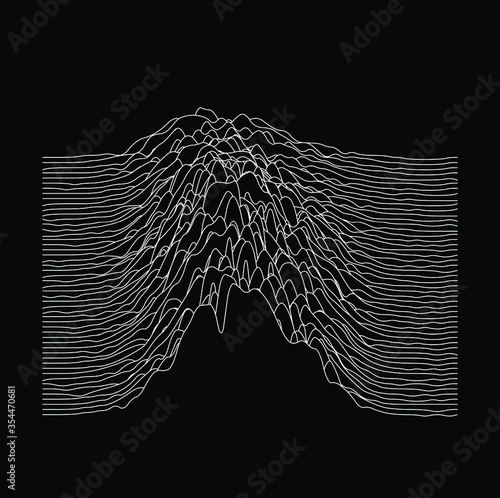Simplex noise. Parametric Generative glitch art and data visualization.