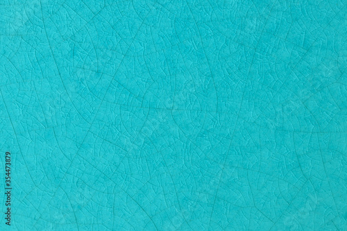Billede på lærred Ocean blue turquoise crack ceramic tile
