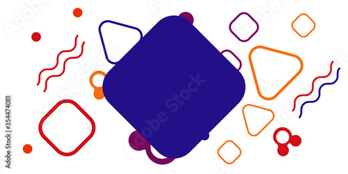 Memphis geometric shapes patterns. Memphis design elements. Retro funky graphic, 90s trends designs and vintage geometric print illustration element. Colorful memphis style backgrounds vector.