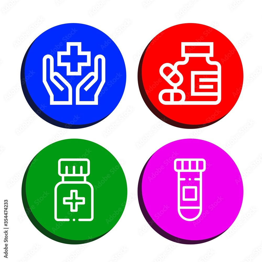Obraz premium capsule icon set
