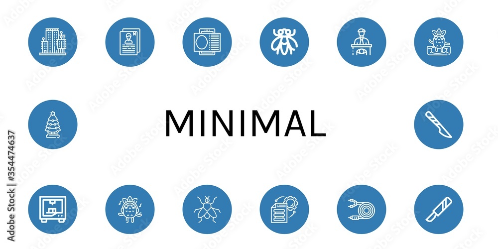 minimal icon set minimal icon set