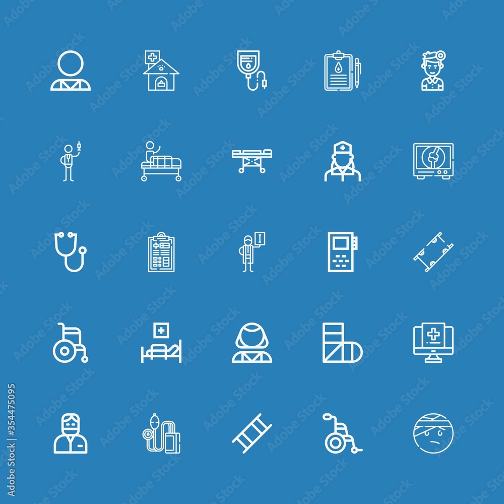 Editable 25 patient icons for web and mobile Editable 25 patient icons for web and mobile