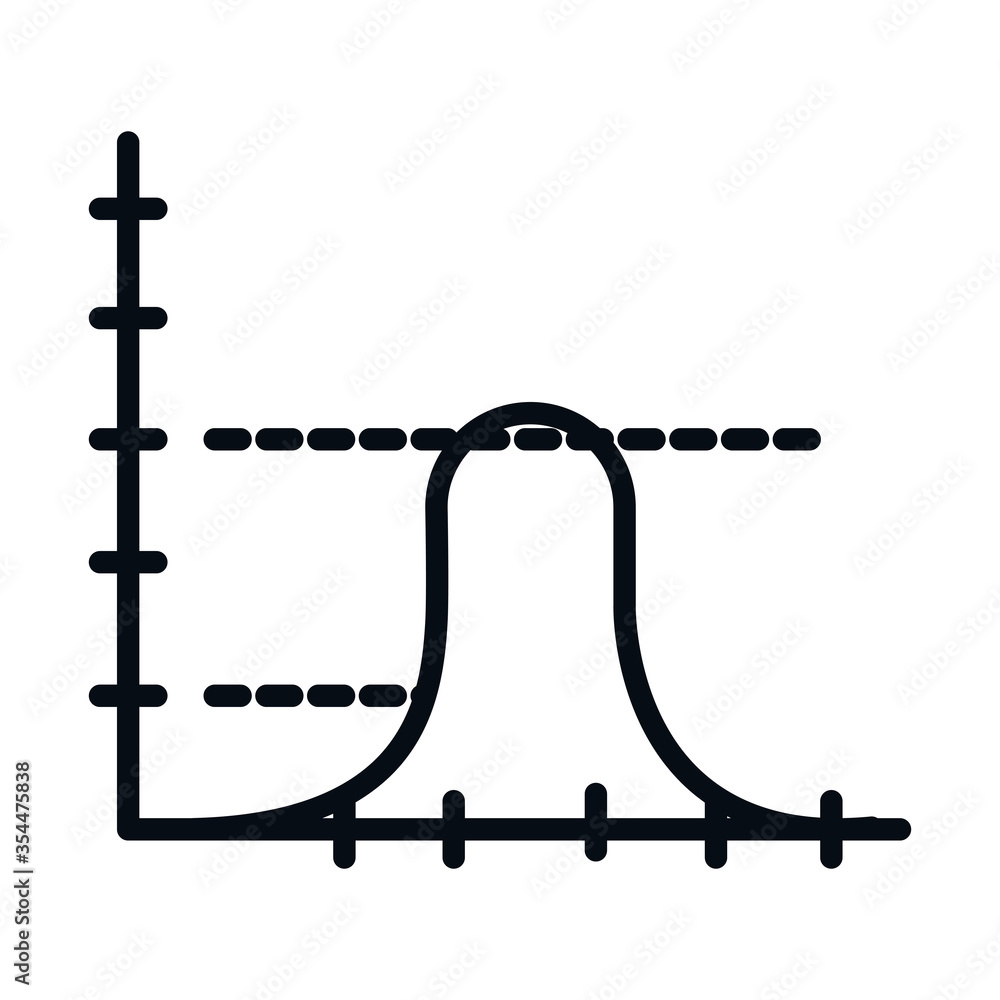 math education school science analysis graph line and style icon math education school science analysis graph line and style icon