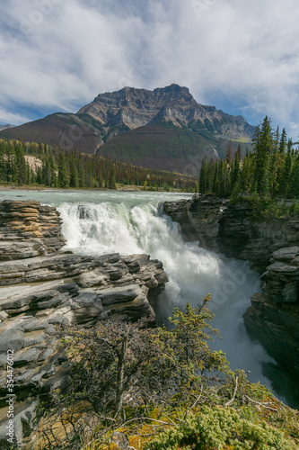 Athabasca Falls in Jasper National Park, Canada