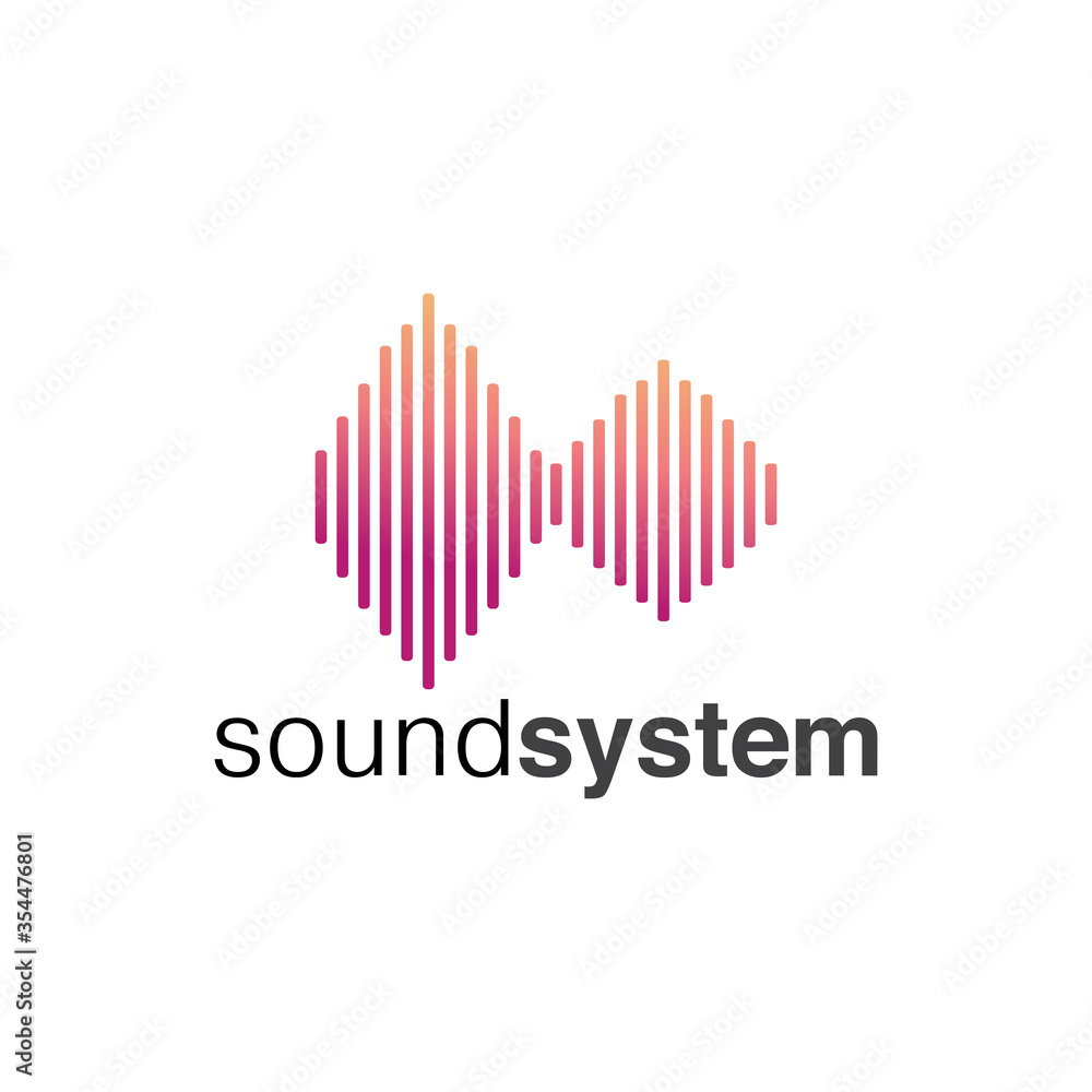 Sound Logo Concept Design Vector Sound Logo Concept Design Vector
