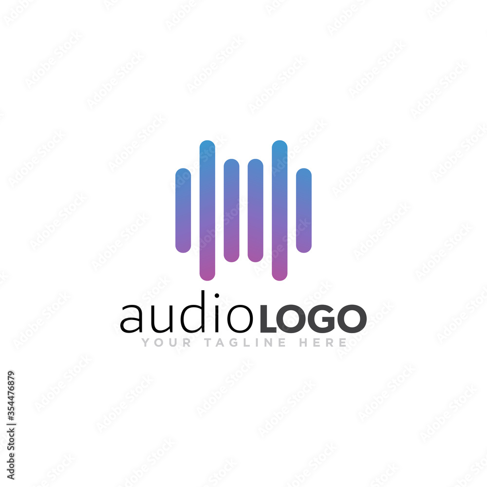 Sound Logo Concept Design Vector Sound Logo Concept Design Vector