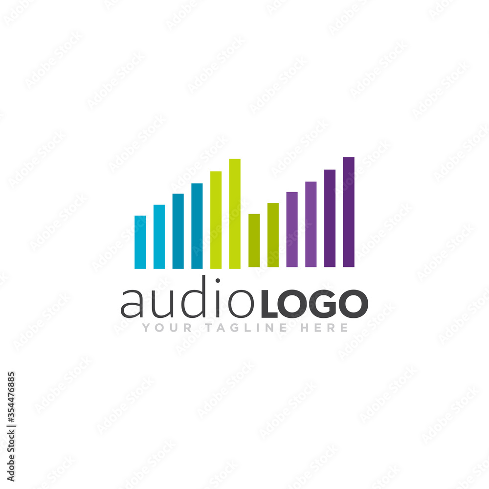 Sound Logo Concept Design Vector Sound Logo Concept Design Vector