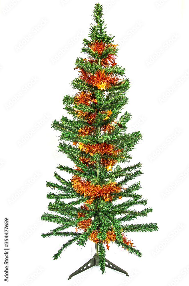 Fototapeta premium Conifer tree with decoration for Christmas eve