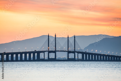Wallpaper Mural Penang Bridge view which located in the Straits of Malacca Torontodigital.ca
