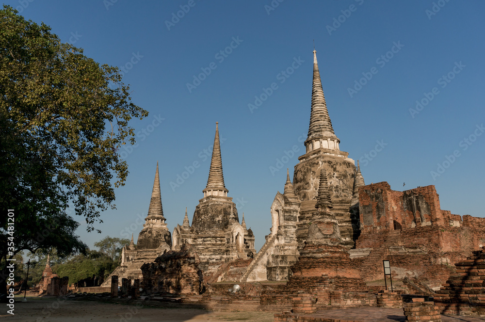 Ayutthaya UNESCO World Heritage Site, old ruins of Siam temples