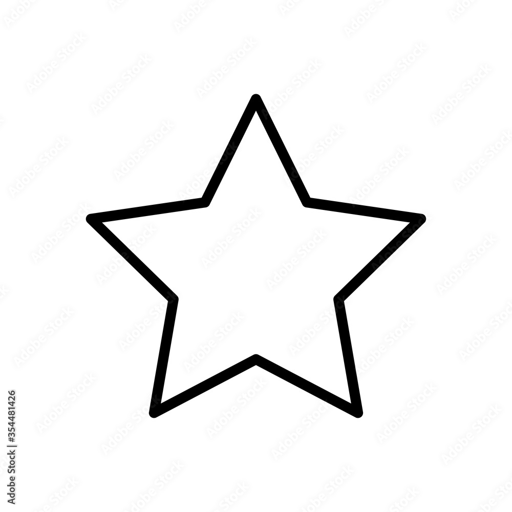 Star line icon Star line icon