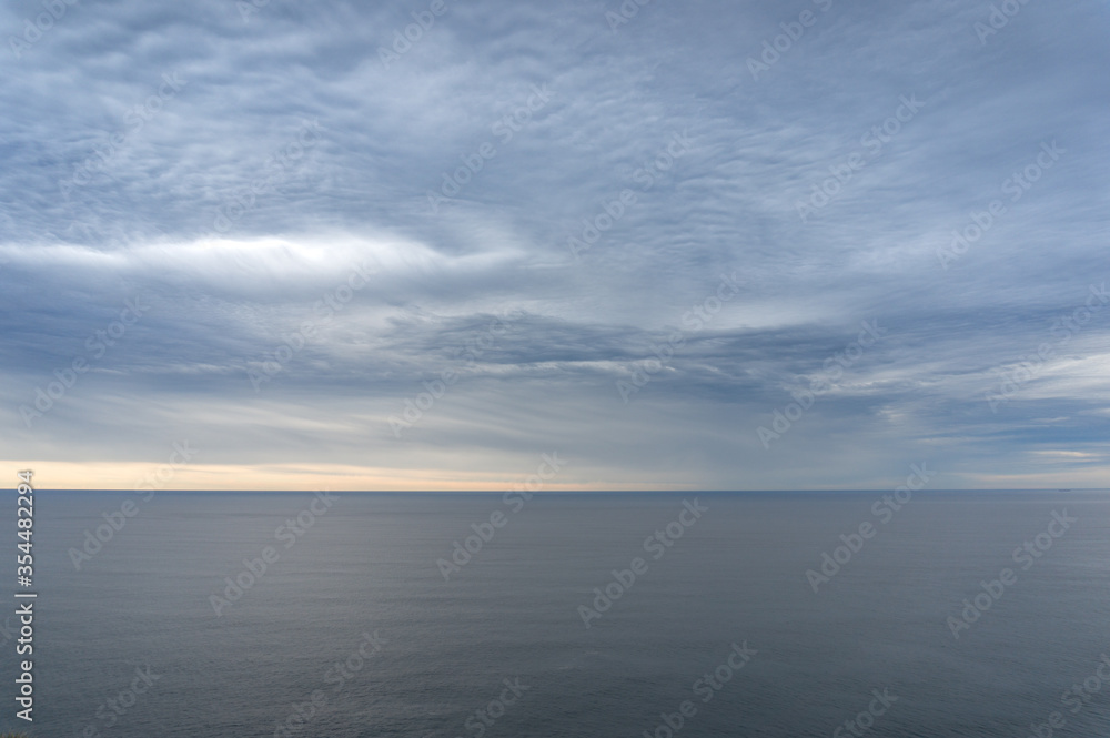 Zen nature background of calm ocean, sea and sky Zen nature background of calm ocean, sea and sky
