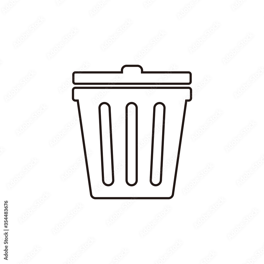 trash icon vector illustration sign trash icon vector illustration sign