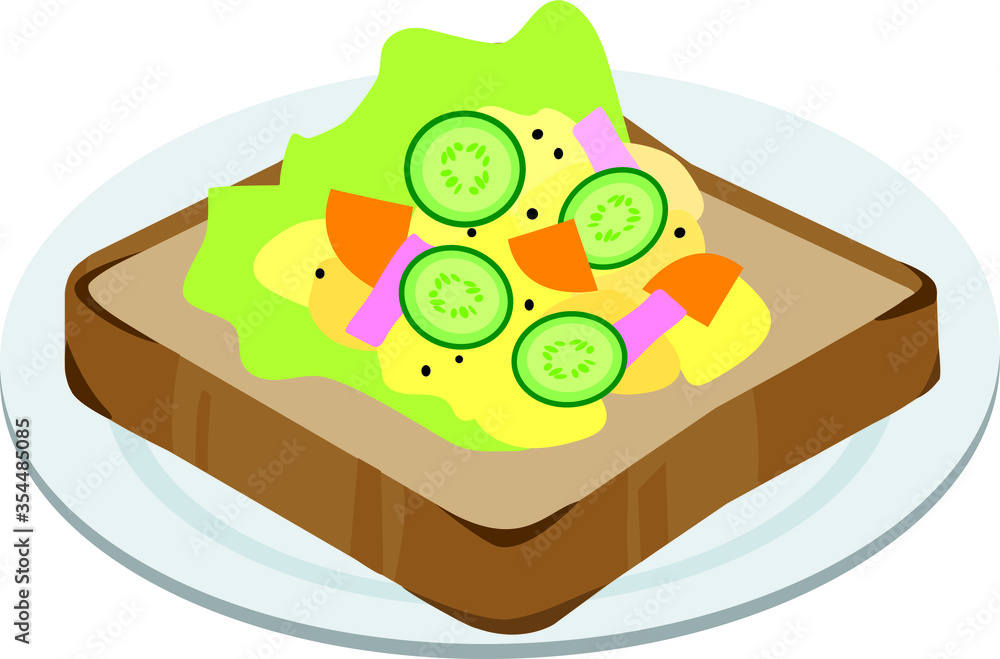 ポテトサラダのトースト ポテトサラダのトースト