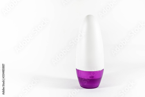 Unbranded deodorant container in a white isolated background