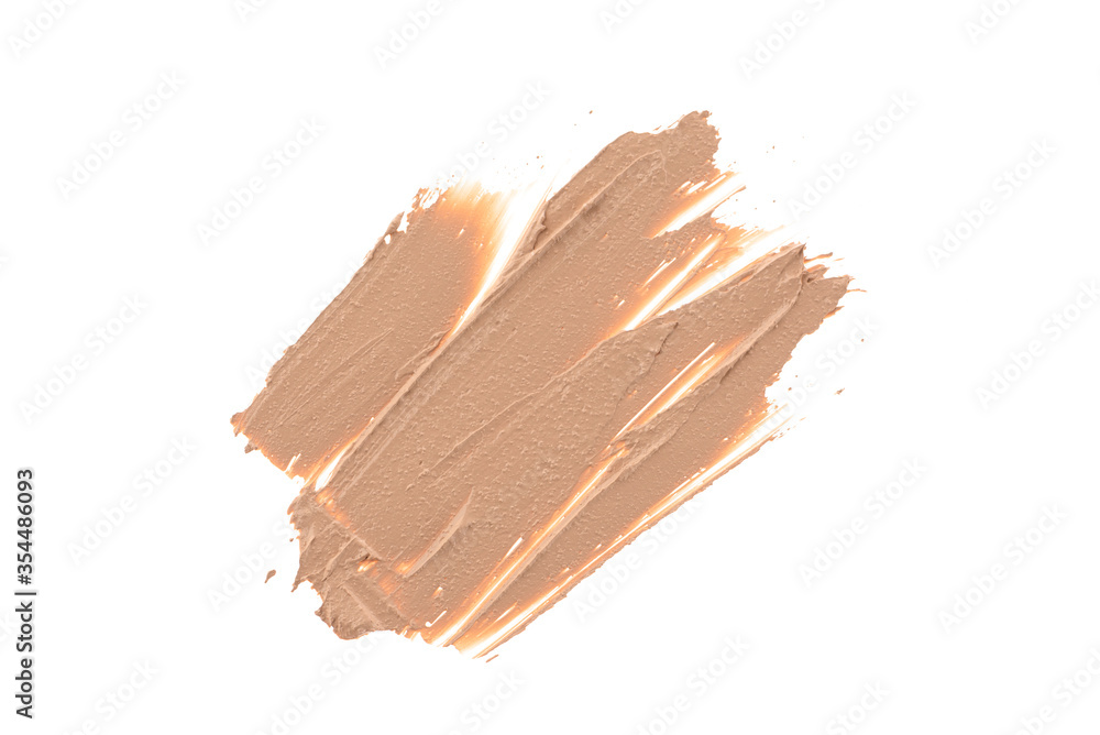 Skin concealer make up base in abstract shape on background Skin concealer make up base in abstract shape on background