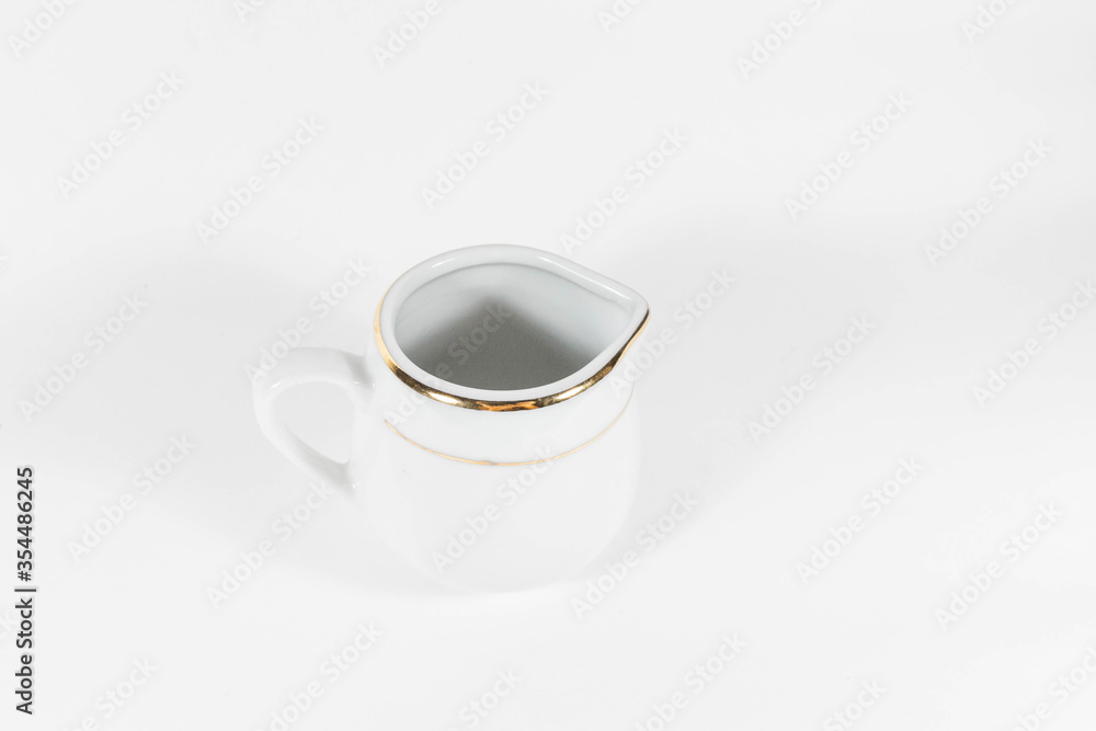 Empty syrup pot in a white isolated background Empty syrup pot in a white isolated background
