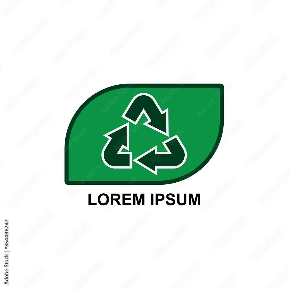 zero waste recycling symbol icon logo design template
zero waste recycling symbol icon logo design template