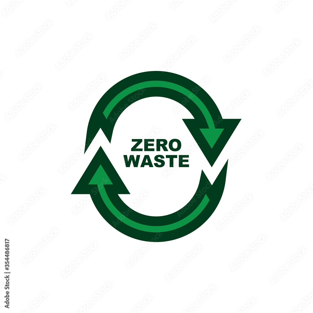 zero waste recycling symbol icon logo design template
zero waste recycling symbol icon logo design template