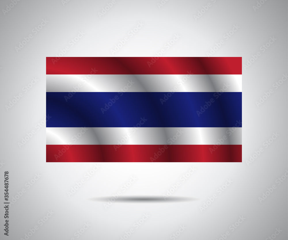 Thailand national flag waving Thailand national flag waving