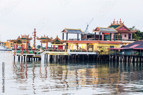 Lee Clan Jetty view during sunrise in George Town Penang